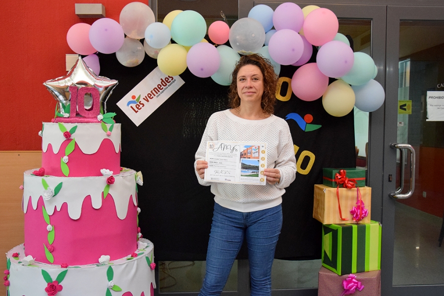 Una de persones amb 10 anys d'antiguitat com a usuària.